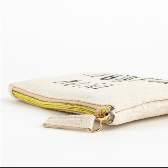 Follow Your Heart Canvas Makeup Pouch - Picture 4 of 5